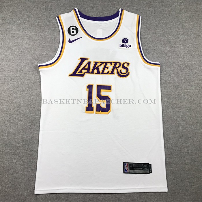 Maillot Los Angeles Lakers Austin Reaves NO 15 Association 2022-23 Blanc